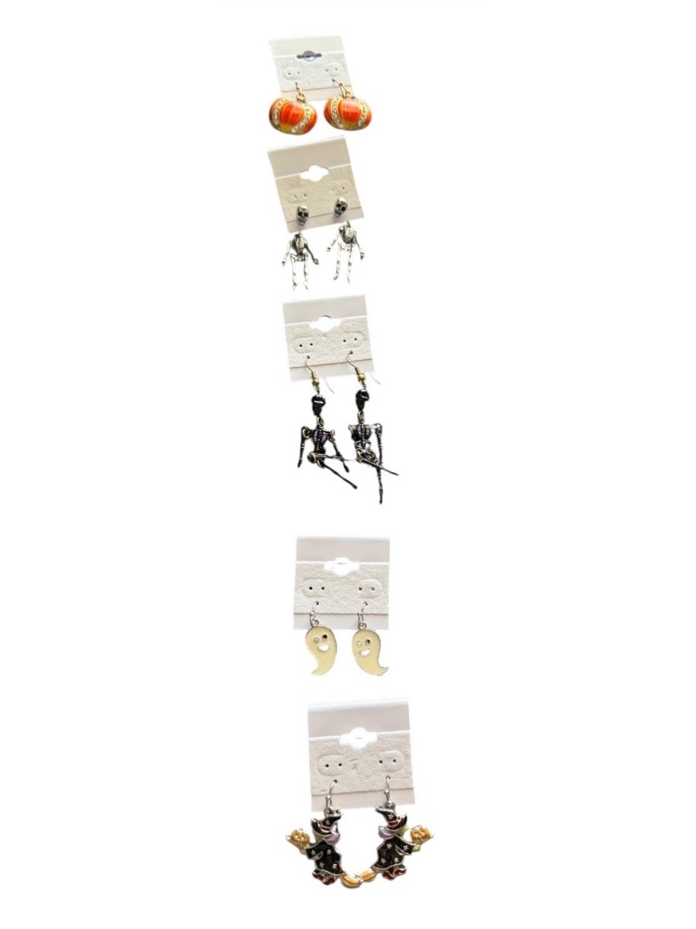 Halloween Charm Dangle Earrings Set - 5